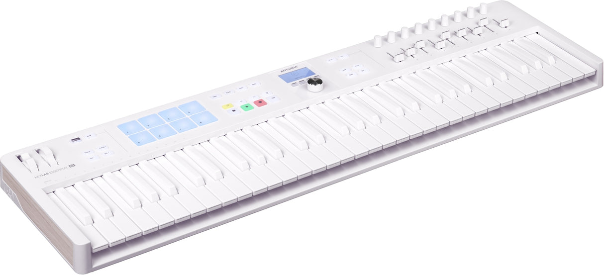 Arturia KeyLab Essential MK3 61 Clavier MIDI (Alpine White)