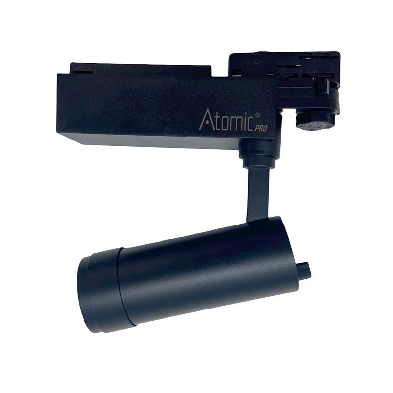 Atomic Pro Exy20D Spot sur rail (20 Watt, 3200K, Noir)
