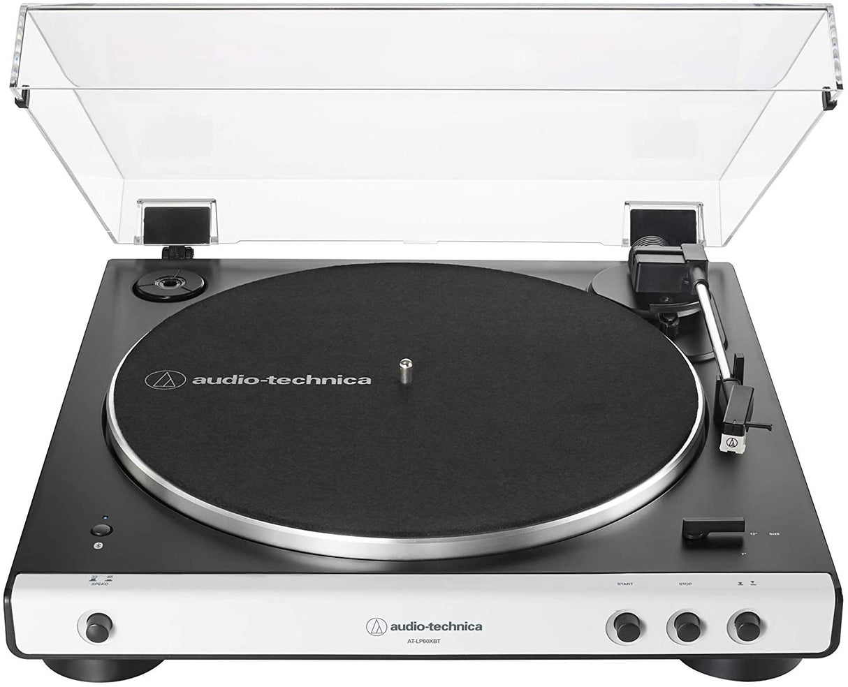 Audio-Technica AT-LP60XBT-WH + Pioneer DM-40BT-W Bluetooth speakers