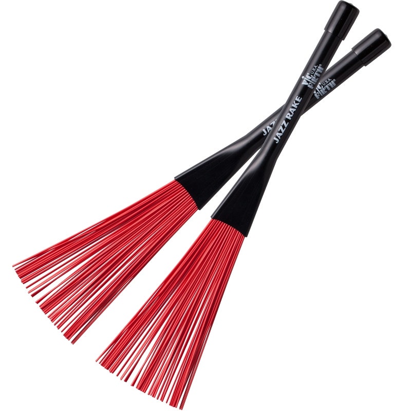 Vic Firth BJR Jazz Rake plastique rouge