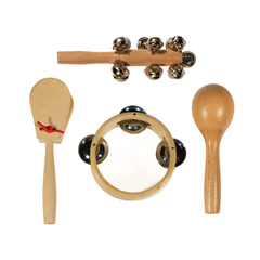 Coffret cadeau Percussion en bois pour enfants avec 4 pièces