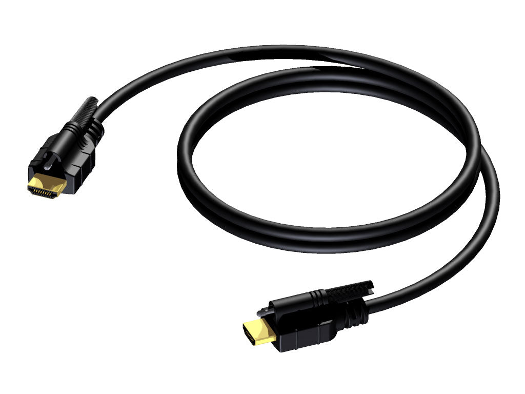 ProCab HDMI > HDMI câble vidéo numérique à double verrouillage 2 m