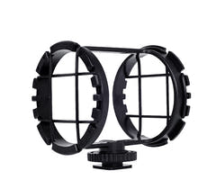 Boya Suspension pour microphone shotgun avec griffe porte-accessoires