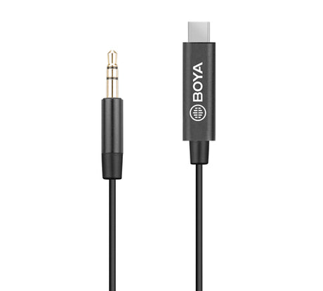 Boya adapterkabel 3,5 minijack han til USB type C 15 cm