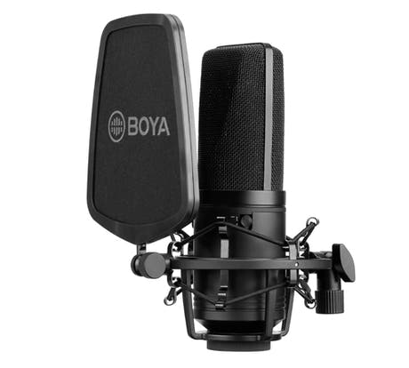 Boya M800 microphone de studio avec suspension et filtre anti-pop