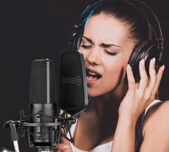 Boya M800 microphone de studio avec suspension et filtre anti-pop