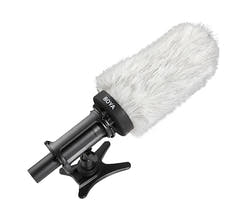 Bonnet anti-vent Boya pour microphone shotgun, longueur 160 mm