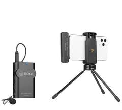 Kit sans fil Boya avec récepteur lightning et émetteur lavalier WM4