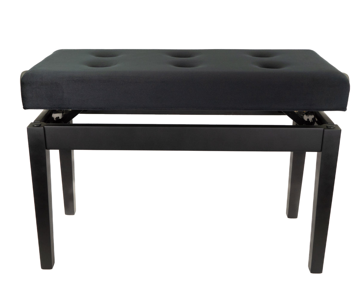 BandMate PB200D Deluxe Double Piano Bench (Matte Black)