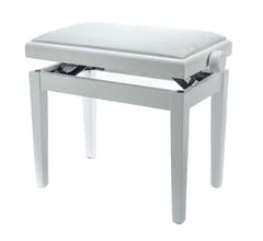 Grooveland KB200 Banc de Piano (Mat Blanc)