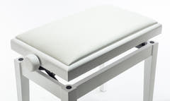 Grooveland KB200 Banc de Piano (Mat Blanc)