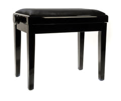 Grooveland KB200 Banc de Piano (Noir Brillant)