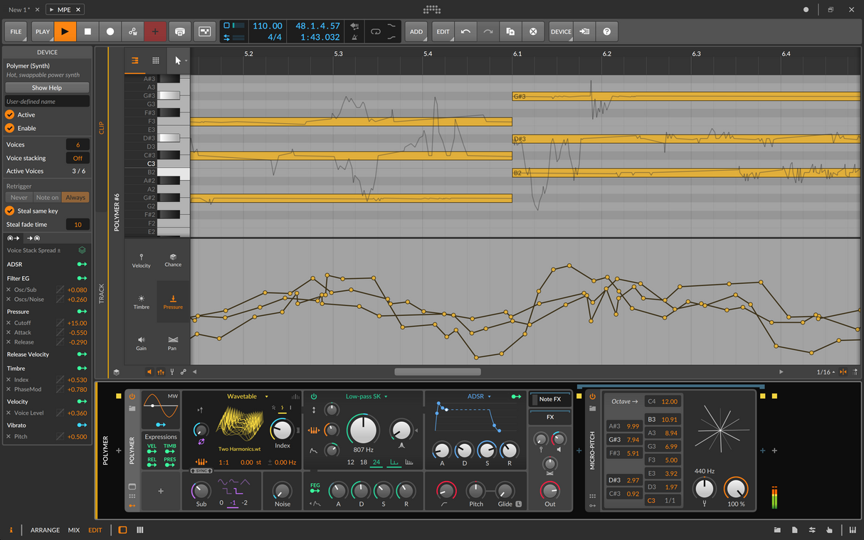 Bitwig Studio Essentials (Plan de mise à niveau 12 mois)