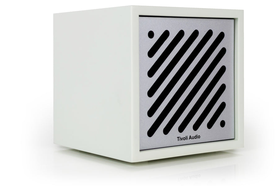 Enceinte Bluetooth Tivoli Audio Boutigue, blanche/argentée