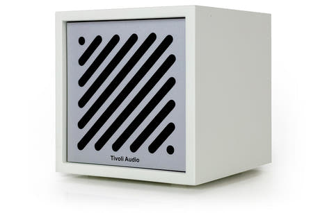 Enceinte Bluetooth Tivoli Audio Boutigue, blanche/argentée