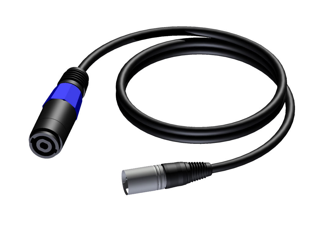 ProCab câble d'enceinte speaker mâle vers XLR mâle - 1.5 m