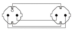 ProCab câble d'alimentation Shuko rallonge 3x1,5 mm2 3 m