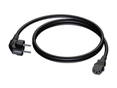 Câble d'alimentation ProCab 3x1,5 mm², femelle Euro>Schuko mâle, 0,5 m