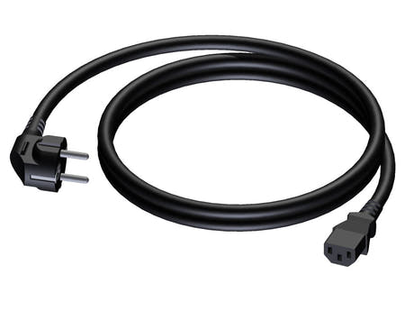 ProCab powerkabel 3x1,5 mm², hun Euro>Schuko han, 2 m