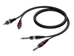 ProCab câble de signal 2 x Jack > 2 x RCA - 1,5 m