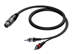 Câble de signal ProCab XLR femelle > 2 x RCA - 1,5 m