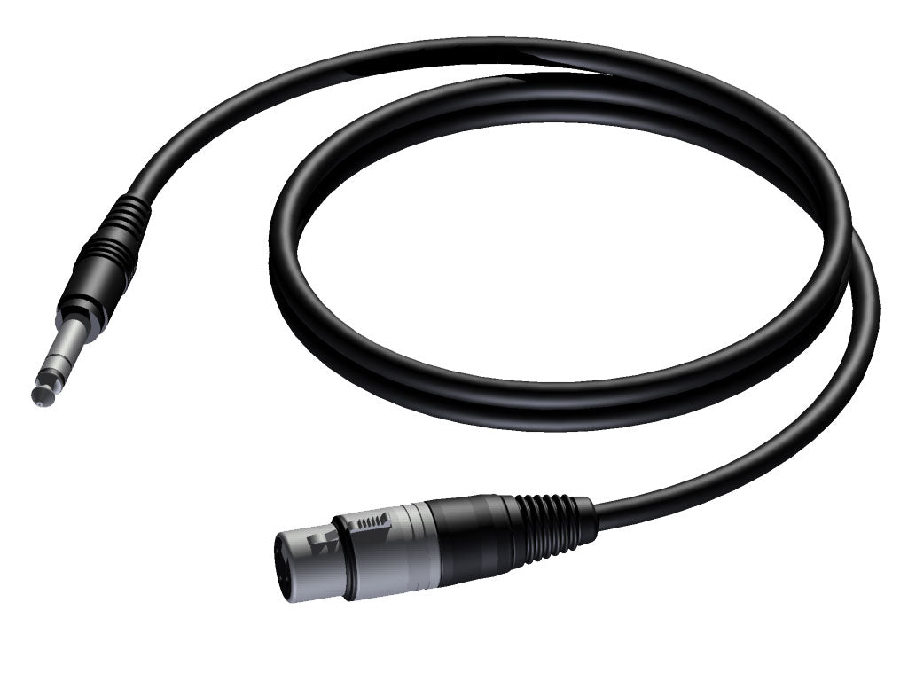 ProCab câble XLR femelle > Jack stéréo - équilibré 1,5 m