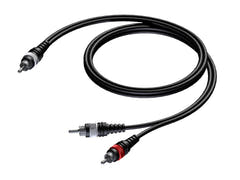 ProCab RCA mâle > 2 x RCA mâle - câble de signal 1,5 mètre