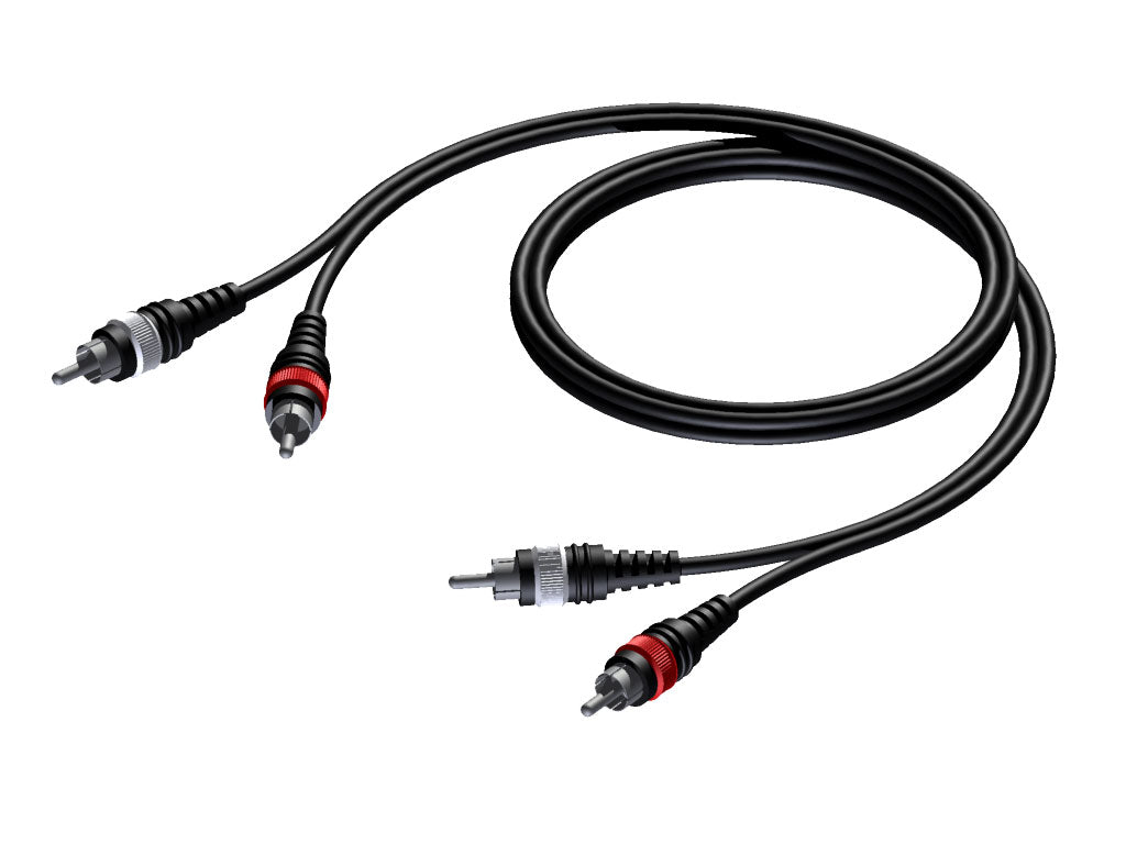 ProCab 2 x RCA mâle > 2 x RCA mâle - câble de signal 15 mètres