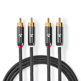 Câbles Phono stéréo Premium (2m)