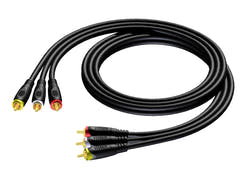 ProCab 3 x RCA mâle > 3 x RCA mâle 1,5 mètre