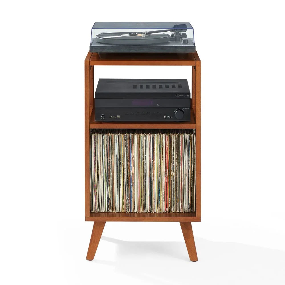 Meuble pour Platine vinyle Crosley Asheville Small avec rangement pour vinyles – Walnut