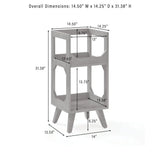 Stand de rangement pour disques vinyles Crosley Asheville Small