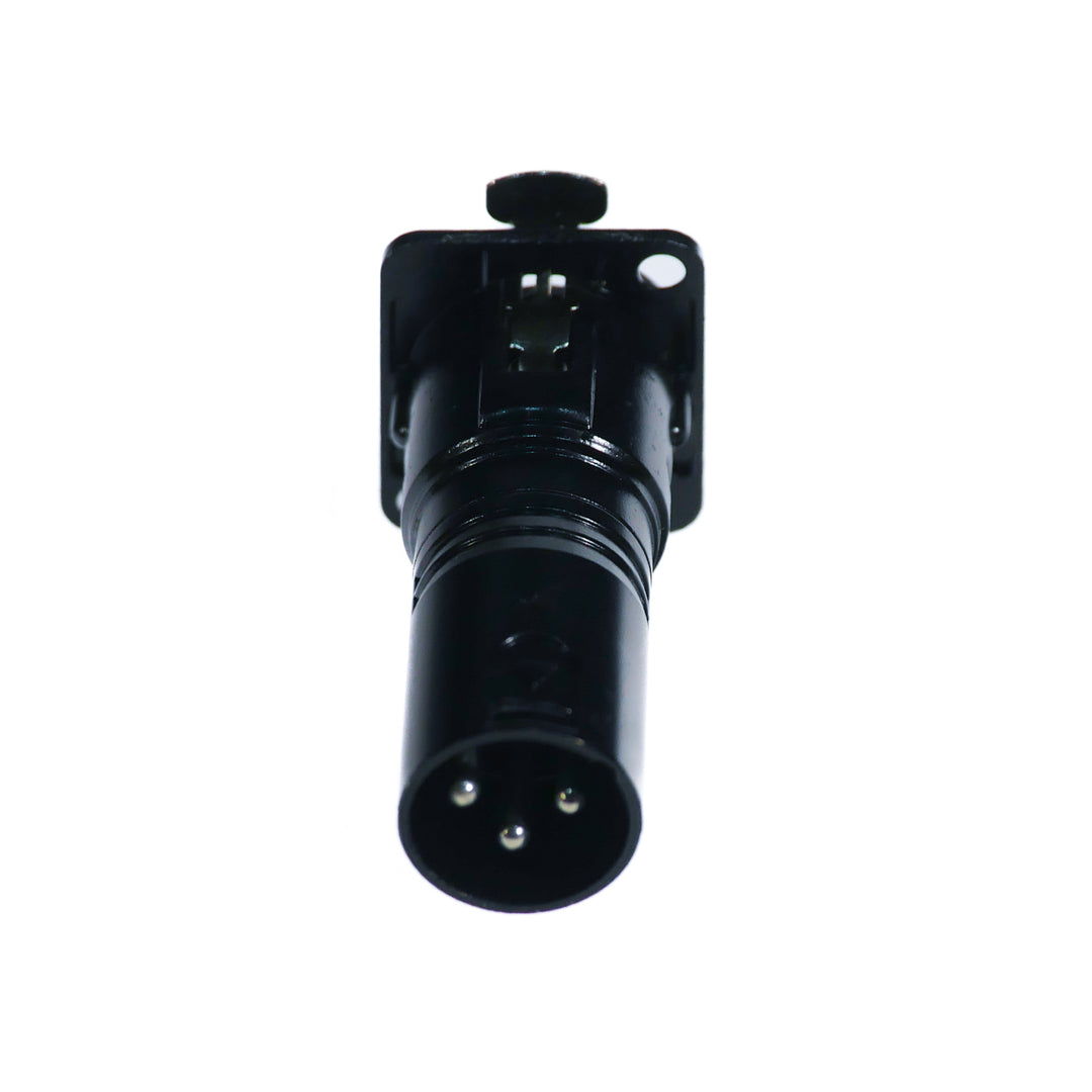 Perfex XLR Mâle vers XLR Femelle Châssis Connecteur,(Noir)
