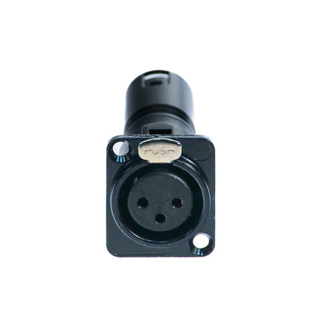 Perfex XLR Mâle vers XLR Femelle Châssis Connecteur,(Noir)