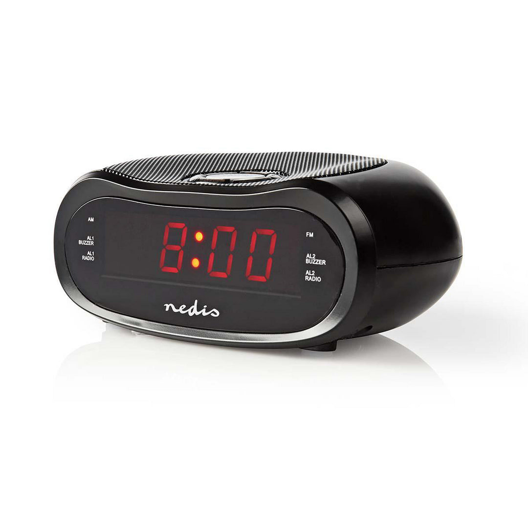 Radio-réveil avec alarme (Ovale)