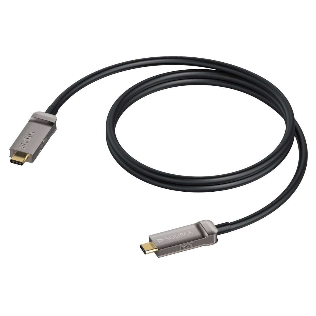 ProCab USB C câble optique actif 4K@60 Hz Displayport 30 m