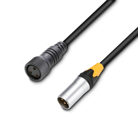 Cameo DMX 3 AD IN IP65 - Adaptateur DMX IN pour LED IP-PAR 3 broches, 1,0 m