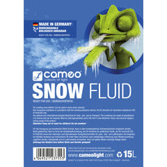 Cameo SNOW FLUID 15 L - Fluide spécial pour machines à neige, pour produire de la mousse 15 L