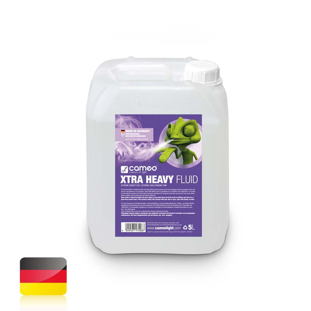 Cameo XTRA HEAVY FLUID 5L - Fluide haze à très haute densité et temps de suspension extrêmement long 5 L