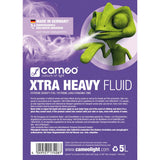 Cameo XTRA HEAVY FLUID 5L - Fluide haze à très haute densité et temps de suspension extrêmement long 5 L