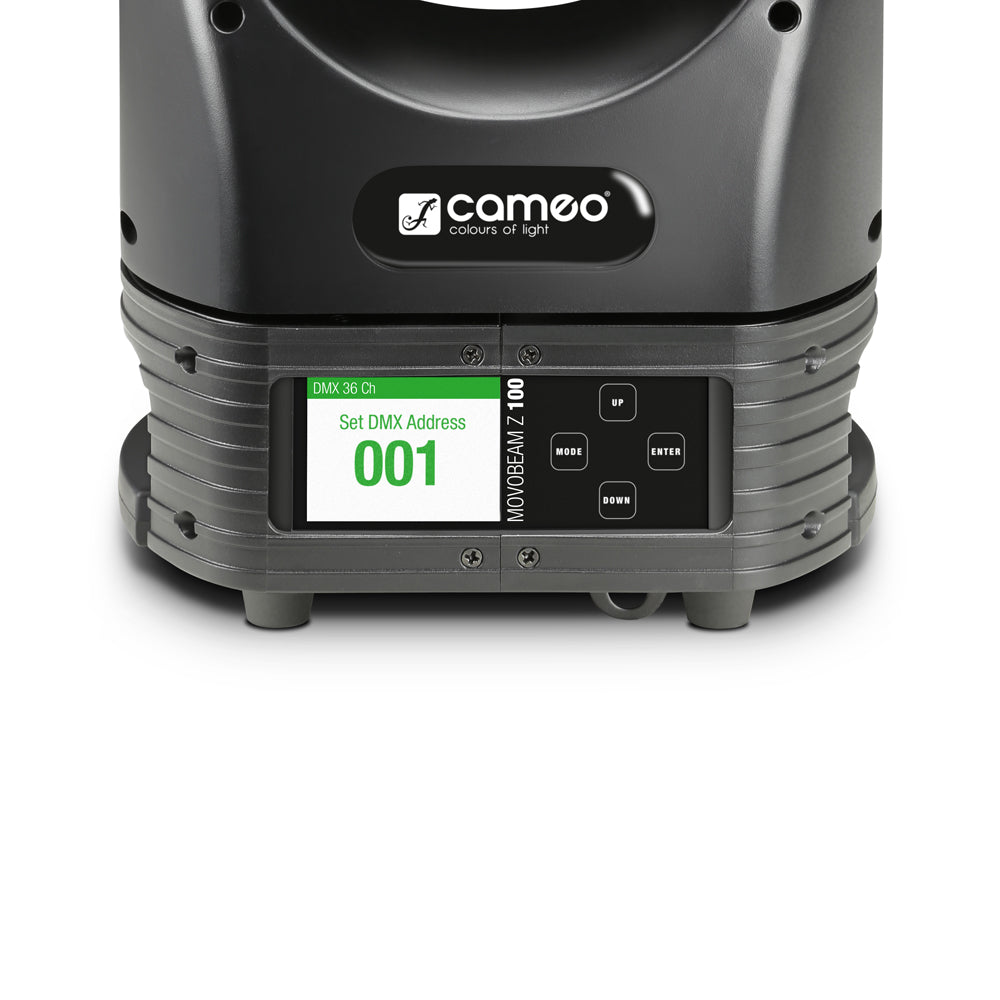 Cameo MOVO BEAM Z100 - Lyre Beam asservie avec rotation infinie, anneau LED et zoom