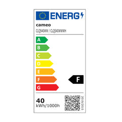 Cameo Q-SPOT 40 WW - spot compact avec LED WW 40 W, finition noire
