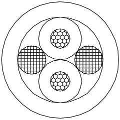 Câble d’enceinte ProCab BC rond 2 x 0,75 mm² 300 mètres