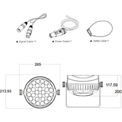 AFX RGBW Led Par avec Zoom (28x10W)