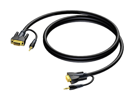 ProCab SVGA han > SVGA han & Stereo Audio Jack 25 meter