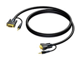 ProCab SVGA han > SVGA han & Stereo Audio Jack 30 meter