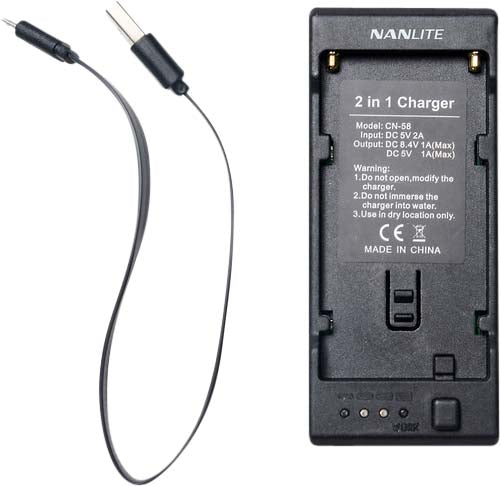 Nanlite CN-58 2-1 charger for NP-type batteries