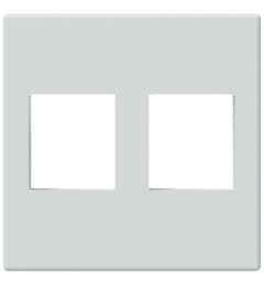 Keystone plaque de montage 45 x 45 mm pour 2 prises, blanche