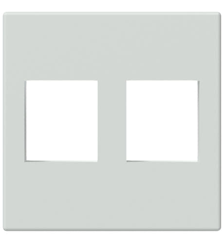 Keystone plaque de montage 45 x 45 mm pour 2 prises, blanche
