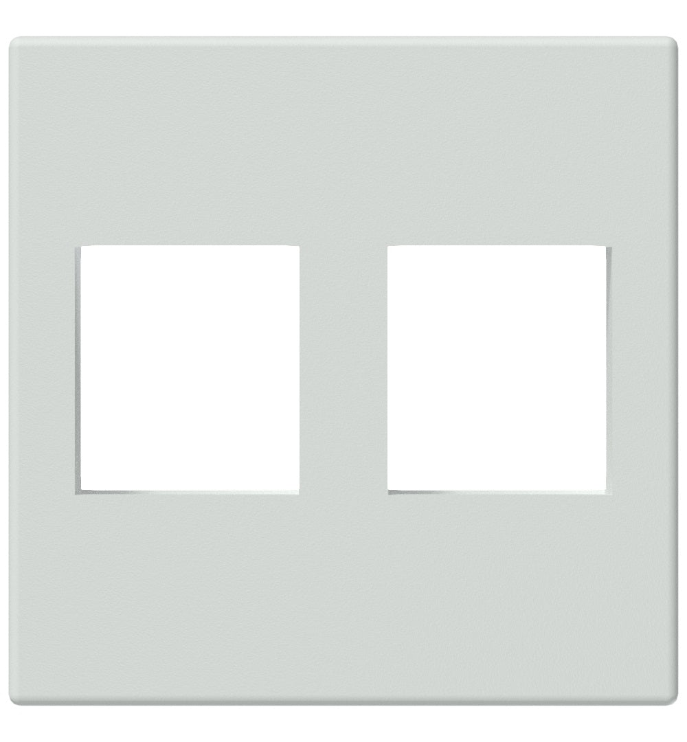 Keystone plaque de montage 45 x 45 mm pour 2 prises, blanche